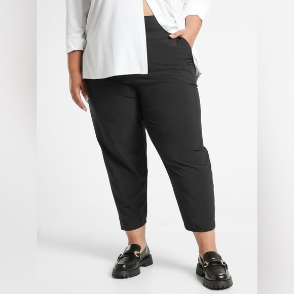 Athleta Pants - Size 24 - ATHLETA - Nolita Slim Tapered Crop Pant Black NEW $89 msrp